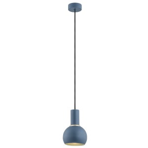 Lampa Wisząca Sines 4216 Argon 1xE27 15W Stal Lakierowana/ Stal Mosiądzowana , Granat / Mosiądz