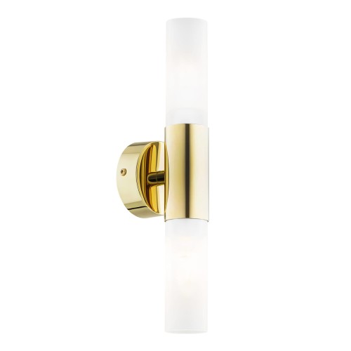 Lampa ścienna Kinkiet Taylor 7205 Argon 2xE27 15W Szkło/ Stal Mosiądzowana, Opal/ Mosiądz