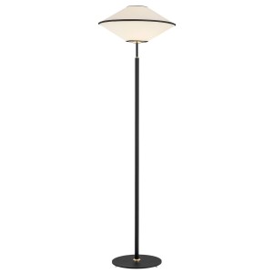 Lampa Podłogowa Troy 4283 Argon 1xE27 15W Stal Lakierowana/ El. Mosiądzowane, Beżowy