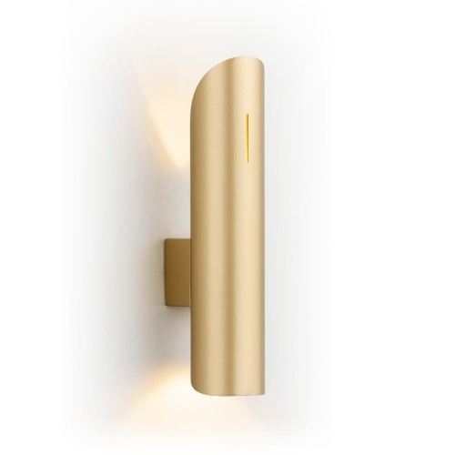 Lampa ścienna Kinkiet Akron Plus 7177 Argon 2xG9 6W Stal Lakierowana, Złoty Soft