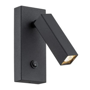 Lampa ścienna Kinkiet Rock 4723 Argon 1xG9 6WLED Stal Lakierowana, Czarny