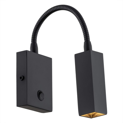 Lampa ścienna Kinkiet Rockstar 4758 Argon 1xG9 6WLED Stal Lakierowana, Czarny