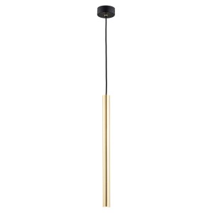 Lampa Wisząca Sicilia Plus 8104 Argon 1xG9 6W Stal Mosiądzowana/ Stal Lakierowana, Mosiądz/ Czarny