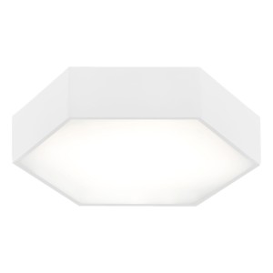 Lampa sufitowa Plafon Arizona 3827 Argon 1xLED 22,5W Stal Lakierowana/ Szkło, Biały