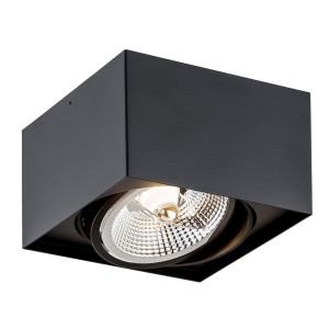Lampa sufitowa Plafon Rodos Plus 4754 BZ Argon 1xGU10 LED AR111 12W Stal Lakierowana, Czarny