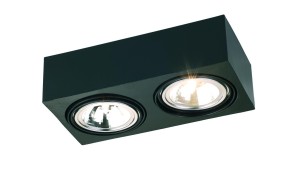 Lampa sufitowa Plafon Rodos 617 Argon 2xG9 6WLED Stal Lakierowana, Czarny
