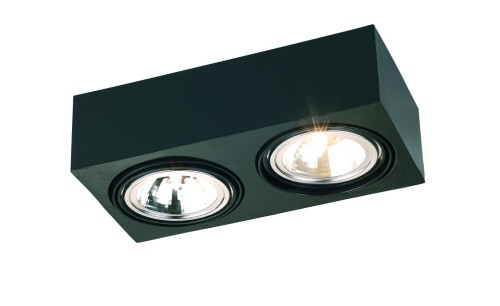 Lampa sufitowa Plafon Rodos 617 Argon 2xG9 6WLED Stal Lakierowana, Czarny