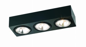 Lampa sufitowa Plafon Rodos 1119 Argon 3xG9 6WLED Stal Lakierowana, Czarny
