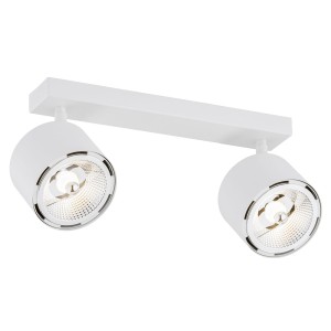 Lampa sufitowa Lampa reflektorowa Clevland 1031 BZ Argon 2xGU10 LED AR111 12W Aluminium/ Stal Lakierowana, Biały