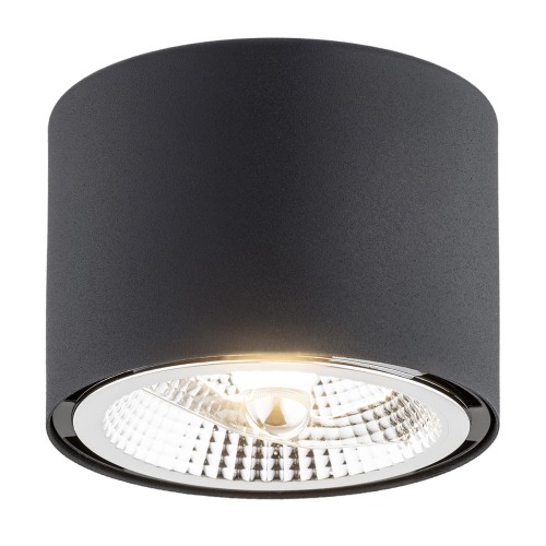 Lampa sufitowa Plafon Clevland 4691 BZ Argon 1xGU10 LED AR111 12W Aluminium, Czarny
