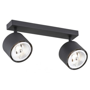 Lampa sufitowa Lampa reflektorowa Clevland 1032 BZ Argon 2xGU10 LED AR111 12W Aluminium/ Stal Lakierowana, Czarny
