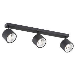 Lampa sufitowa Lampa reflektorowa Clevland 6101 BZ Argon 3xGU10 LED AR111 12W Aluminium/ Stal Lakierowana, Czarny