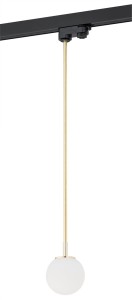 Lampa wisząca Bang 4308 Argon 1xG9 6W Szkło/ Stal Mosiądzowana, Opal Mat/ Mosiądz