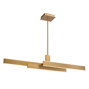 Lampa wisząca sufitowa Cameno QN-CAMENO-LP-BG Eurofase 74W LED Aluminium/Stal/Akryl Złoty