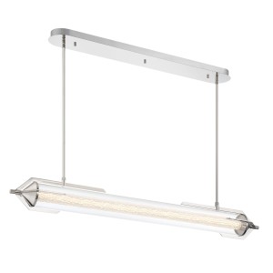 Lampa wisząca sufitowa Espada QN-ESPADA-LP-PC Eurofase LED 38W Aluminium/Szkło przezroczyste Srebrny/Przezroczysty