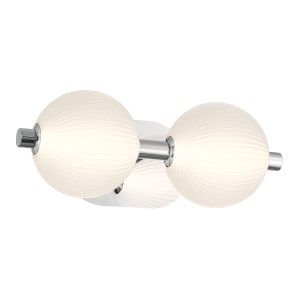 Lampa zewnętrzna kinkiet Palmas QN-PALMAS-2W-PN Eurofase 18W LED Stal/Szkło Srebrny/Biały