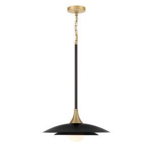 Lampa wisząca sufitowa Welsh QN-WELSH-P-BK Eurofase LED 15W Stal/Szkło Złoty/Biały
