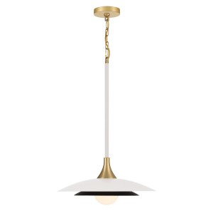 Lampa wisząca sufitowa Welsh QN-WELSH-P-WHT Eurofase LED 15W Stal/Szkło Biały