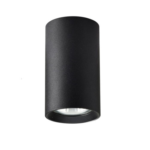 Lampa sufitowa natynkowa tuba Manacor LP-232/1D - 130 czarne Light Prestige 1xGU10 Metal Czarny