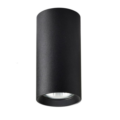 Lampa sufitowa natynkowa tuba Manacor LP-232/1D - 170 czarne Light Prestige 1x GU10 Metal Czarny