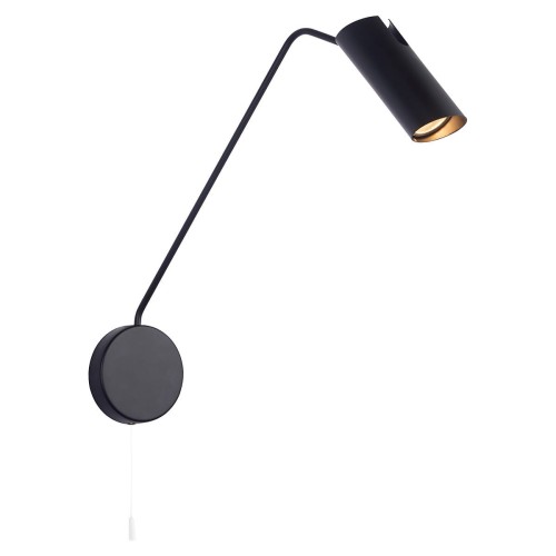 Lampa ścienna kinkiet Futuro LP-17001/1WL BK Light Prestige 1x GU10 Metal Czarny
