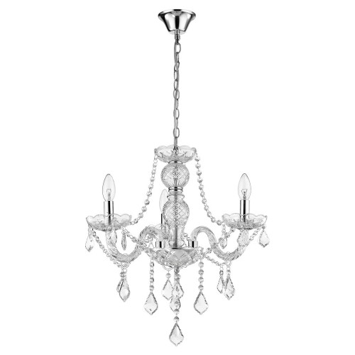 Lampa wisząca żyrandol Cristallo LP-2940/3P Light Prestige 3x E14 Szkło Transparentny