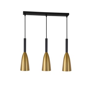 Lampa wisząca sufitowa Solin LP-181/3L GD Light Prestige 3x E27 Metal Czarny/Złoty