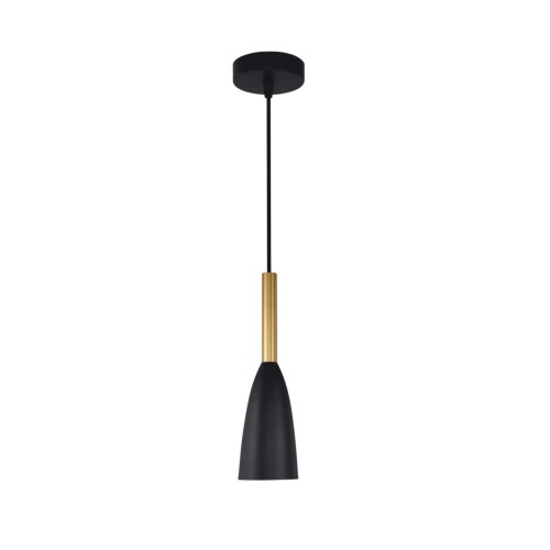 Lampa wisząca sufitowa Solin LP-181/1P BK/GD Light Prestige 1x E27 Metal/Czarny,Złoty