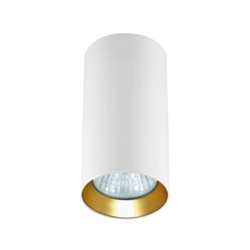 Lampa sufitowa natynkowa tuba Manacor LP-232/1D - 130 WH/GD Light Prestige 1xGU10 Metal Złoty/Biały