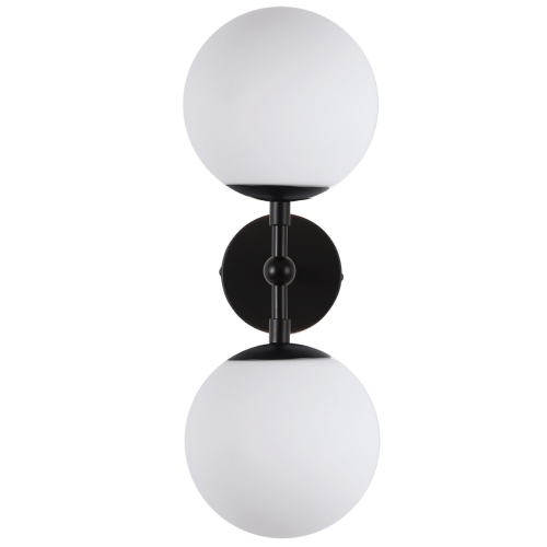 Lampa ścienna kinkiet Dorado LP-002/2W BK Light Prestige 2x E14 Metal / Czarny/Biały