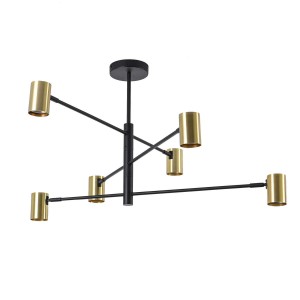 Lampa sufitowa żyrandol Snow LP-731/6P GD Light Prestige 6x GU10 Metal / Złoty