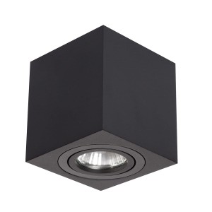 Lampa sufitowa natynkowa Lyon LP-5881/1SM BK Light Prestige 1x GU10 Metal Czarny