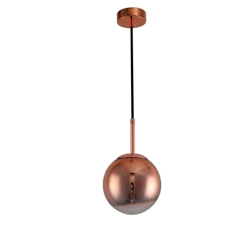 Lampa wisząca sufitowa Palla LP-2844/1P S MI Light Prestige 1x E14 Szkło Złoty/Miedziany