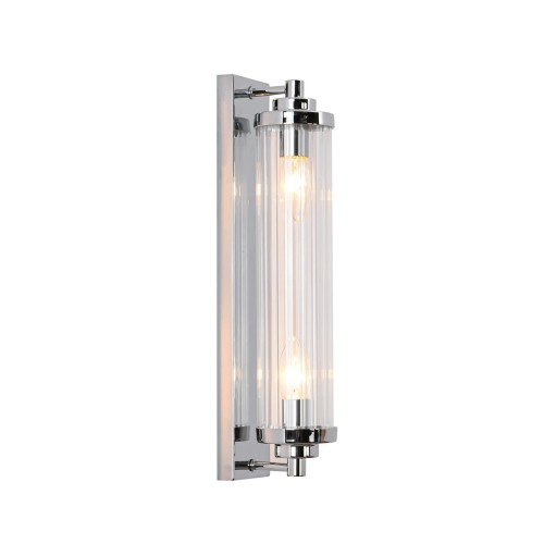 Lampa ścienna kinkiet Lorenzo LP-2960/1W CH Light Prestige 2x E14 Szkło / Transparentny, Chrom