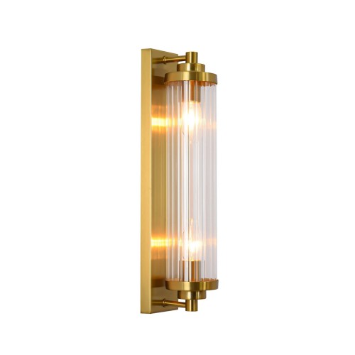 Lampa ścienna kinkiet Lorenzo LP-2960/1W GD Light Prestige 2x E14 Szkło /Złoty Transparentny