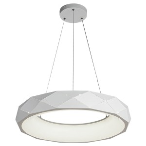 Lampa wisząca sufitowa Reus LP-8069/1P LED WH Light Prestige 36W Zintegrowany LED Metal Biały