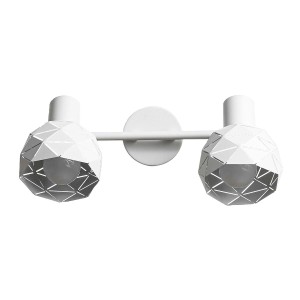 Lampa ścienna kinkiet Reus LP-8069/2WS WH Light Prestige 2x E14 Metal Biały/Biały