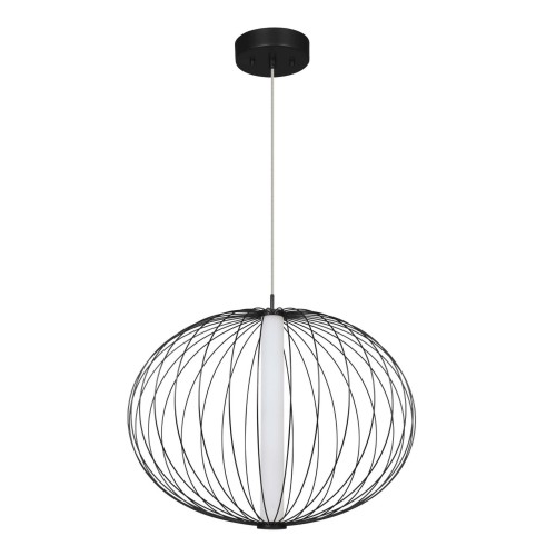 Lampa wisząca sufitowa Treviso LP-798/1P S BK Light Prestige 18W Metal Czarny