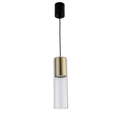 Lampa wisząca sufitowa Manacor LP-232/1P GD Light Prestige 1x GU10 Szkło/Złoty/Transparentny