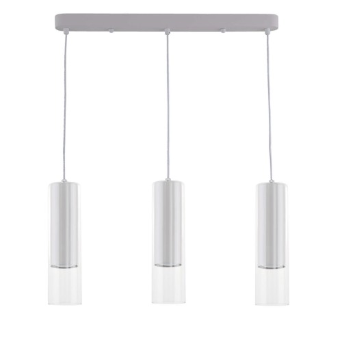 Lampa wisząca sufitowa Manacor LP-232/3L WH Light Prestige 3x GU10 Szkło Biały/Transparentny