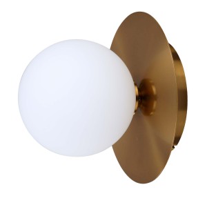 Lampa ścienna kinkiet Roma LP-1345/1W GD Light Prestige 1x G9 Metal Złoty/Biały