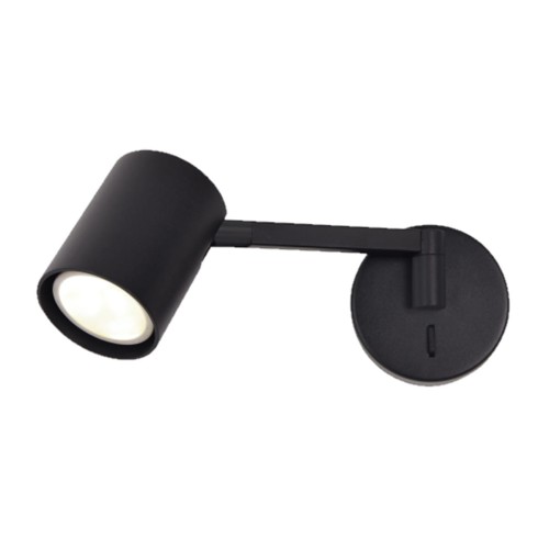 Lampa ścienna kinkiet Snow LP-731/1WL BK Light Prestige 1xGU10 Metal Czarny
