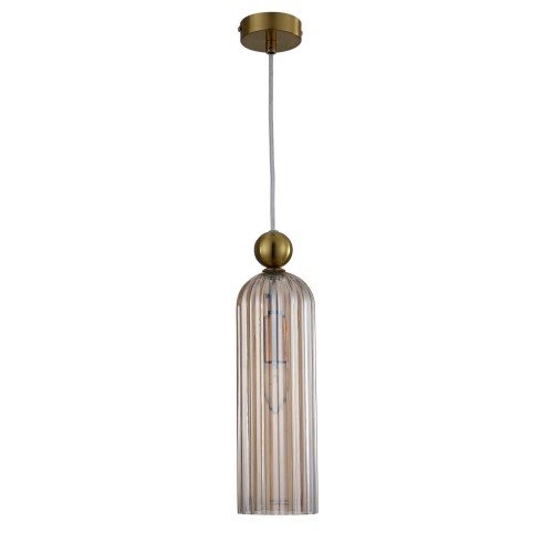Lampa wisząca sufitowa Piega LP-939/1P amber Light Prestige 1xE14 Szkło / Amber