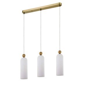 Lampa wisząca sufitowa Piega LP-939/3L white Light Prestige 3x E14 Szkło Biały