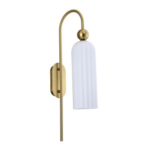 Lampa ścienna kinkiet Piega LP-939/1W white Light Prestige 1x E14 Szkło Biały