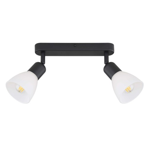 Lampa sufitowa spot Malta LP-877/2W BK Light Prestige 2xE14 Metal/Czarny