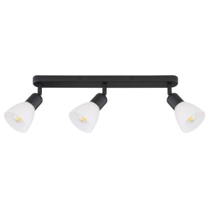 Lampa sufitowa reflektorowa Malta LP-877/3W BK Light Prestige 3x E14 Metal Czarny/Biały