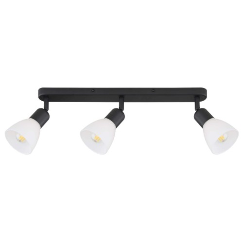 Lampa sufitowa reflektorowa Malta LP-877/3W BK Light Prestige 3x E14 Metal Czarny/Biały