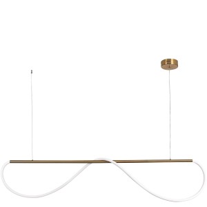 Lampa wisząca sufitowa Meleca LP-2345/1P M GD Light Prestige LED zintegrowane.