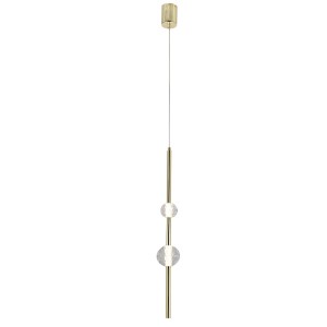 Lampa wisząca sufitowa Vaku LP-719/2P GD Light Prestige Zintegrowane LED / Złoty